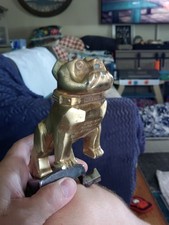 Vintage Mack Truck Bull Dog Hood Ornament Gold Color picture