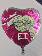 Valentine 1980-1980 Vintage E.T. Extra Terrestrial Mylar Balloon Valentines Love picture