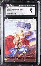 Thor - 1993 SkyBox Marvel Masterpieces #3 CGC 9 MINT picture
