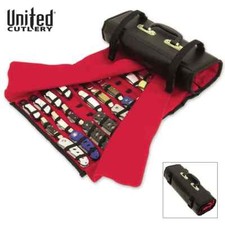 New Professional 50 Folding Pocket Knife Roll Storage Display Case w/Handle picture