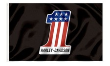 Harley Davidson Motorcycle Enthusiast 3x5 ft Flag/Banner Garage Wall Banner picture