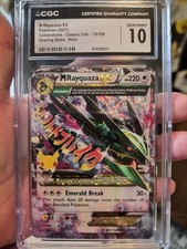 2021 Pokemon Celebrations Classic Col 76 M Rayquaza Ex Holo Roaring Skies CGC 10 picture