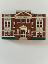 Open Window Collection Rensselaer IN Carnegie Library Wooden Shelf Sitter 1995 picture