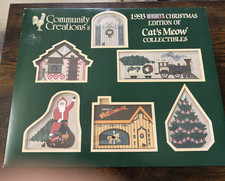 NEW RARE 1993 Hershey's Christmas Cat's Meow set 6 pieces 833/1000 picture