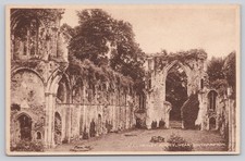 Netley Abbey Ruins Southampton England Vintage Postcard Sepia RPPC picture
