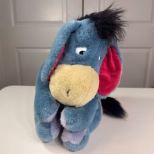 Disney Eeyore Plush Winnie the Pooh Stuffed Animal Detachable Tail Blue 14in picture