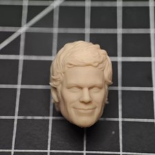 Blank 1/18 1/12 1/10 Dexter M V2 Unpainted Head Sculpt fit 3.75