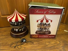 Mr. Christmas Double Decker Carousel Musical Animated Cracker Barrel Decor picture