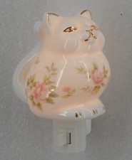 Porcelain 24k cat night light picture