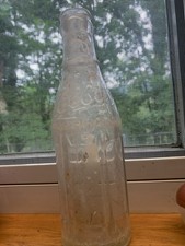 Vintage  Kelly's Beverages Clear Glass Soda Bottle  Embossed picture