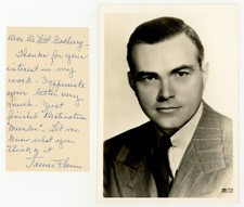 James Flavin 1940 Hand Written Letter, Signed Photo Autograph Character Actor  picture