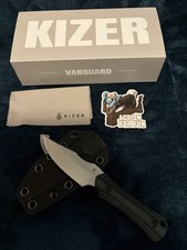 Kizer Bone 1122A3 Fixed Blade AEB-L Steel G10 Handle Kydex Sheath Molle Clip New picture