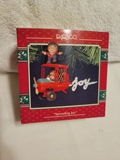 Enesco Spreading Joy Christmas Ornament 1993 Limited Edition Vintage Holiday NOS picture