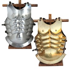Medieval Roman Greek Muscle Armor Cuirass LARP Halloween Costume Black picture