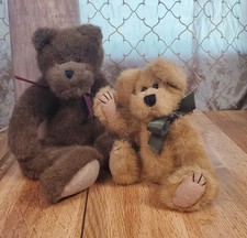 VTG Boyds Bears Set 2 Joint bears Brown and Beige Good 1985 and 1990 Rare Size picture