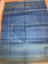 1920s Little Peconic Bay Oyster Grounds Map Suffolk County Long Island New York picture