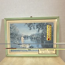 Fuller's Garage West Yellowstone Montana Advertising Thermometer Green Blue picture