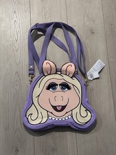 WDI MOG Exclusive Miss Piggy Big Face Tote Bag NWT Medium Size 10 x 13 Muppets picture