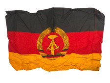 Vtg 80s EAST GERMAN DDR GDR Germany 21x13 NATIONAL FLAG Cold War Collector picture