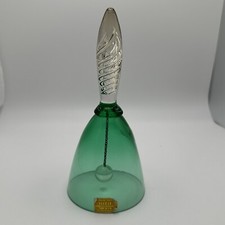 Weil Ceramics In Portugal Green Glass Bell Twisted Handle picture