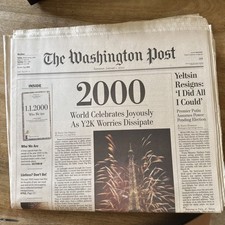 RARE Washington Post Millennium January 1, 2000 Y2K SPECIAL At the Millennium II picture