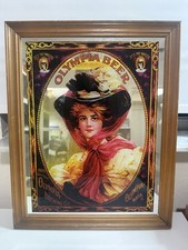 Vintage Olympia Beer It’s The Water Advertising Mirror Hand Made England picture