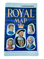 John Bartholomew & Son Pictorial Royal Map in Full-Color British Royalty picture