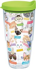 Tervis Flat Art Cats Made In Usa Double Walled Insulated Tumbler Travel Cup picture