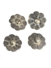 Set Of 4 Early Midcentury Taxco 980 Silver Buttons picture