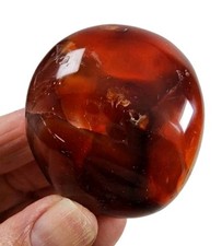 Carnelian Agate Polished Pebble Madagascar 66.4 grams. picture