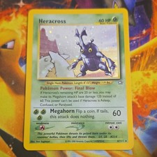Pokémon Heracross Holo Neo Destiny 6/111 Nintendo 2000 Trading Card picture