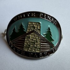 White Pines State Park Illinois Log Cabin Hiking Stick Medallion picture
