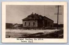 J87/ Salem Ohio RPPC Postcard c1910 National Sanitary Co Office 1311 picture