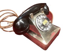 1940s Dreyfuss Stunning Chrome 302 Western Electric Telephone Wartime Bell Phone picture
