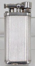 Vintage Dunhill Unique Lines Silver Plate Lighter #351769 picture
