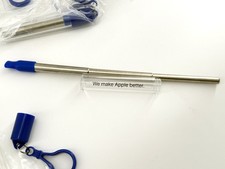 Apple Employee Exclusive We Make Apple Better Collapsible Straw Keychain Lot 13 picture