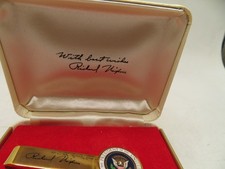 1972 Republican National Convention Delegate  TIE Clip Miami Beach Florida Nixon picture
