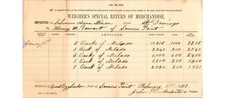 1881 US Customs Form Somers Point NJ Melado Sugar Anson Stimson Document picture