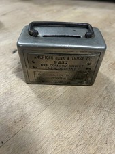 Vintage American Bank & Trust Co New Orleans Promotional Metal Coin Bank #2557 picture