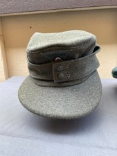 German ww2 Heer M43 Field Cap, At the front texled - reproduction picture