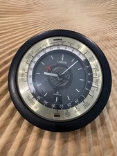 VTG Lorus World Time Quartz Desk Clock Japan Silo Globe Airplane Works picture
