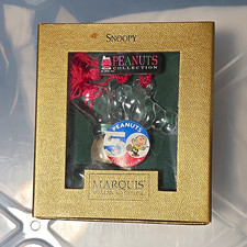 Marquis Snoopy Peanuts Collection Clear Crystal Hanging Christmas Ornament picture