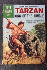 TARZAN King of the Jungle #37 ~ DELL GIANT ~ 1960 ~ About 3.0 Good/Very Good picture