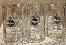 NEW 6 VINTAGE WARSTEINER BEER GLASS MUGS picture