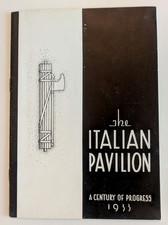 The Italian Pavilion, 1933 Chicago World's Fair Booklet, lauds Mussolini, Balbo picture