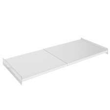 SlimmKISS Expandable Closet Tension Shelf Organizer White 15.8