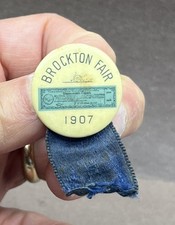 1907 Brockton Fair Cigar Makers 97 Labor Union Pinback Massachusetts picture
