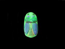 27mm Czech Vaseline Glowing Green AB #B667 picture