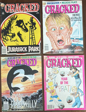 Cracked Magazine 1993 Lot #278 #283 #284 #286 Jurassic Park Willy Home Alone picture