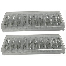555, 6.3V .25A T3-1/4, Small Wedge Base Lamp Light Bulb - Clear - Box of 20 picture